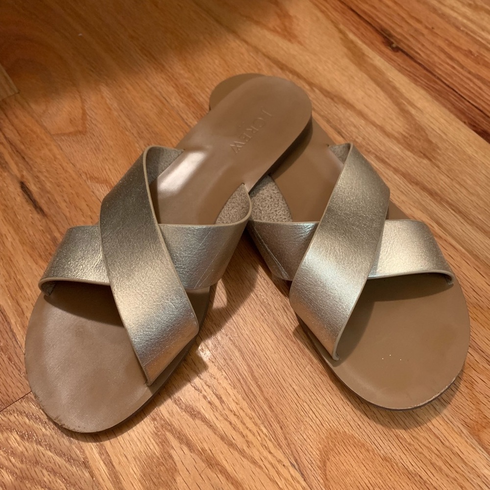 JCREW gold sandal